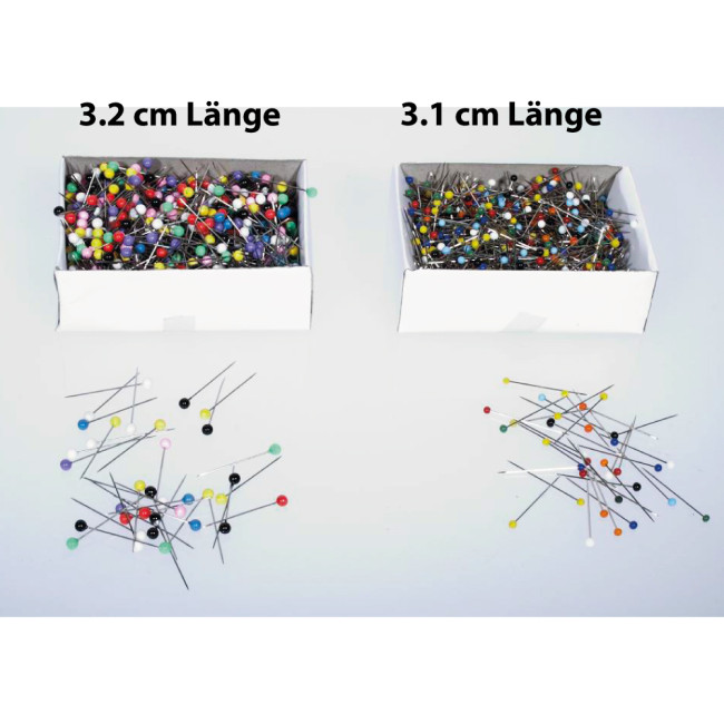 Stecknadel mit bunten Köpfen