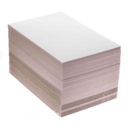 [HEIN-3] 500 Hemdeneinlagen, Oberseite weiss, Unterseite grau, 24 x 38 cm, 300 Gramm pro m2