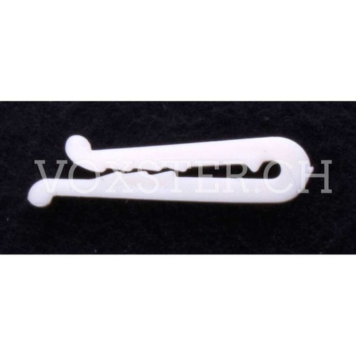 [CH-1] Hemdenclips weiss, 3.65 cm lang, weiss