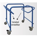 Transportwagen-Gestell für Wannen und Körbe, blau